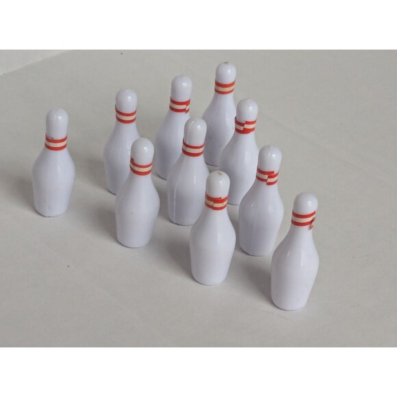 Unbranded Other - Miniatures Bowling Pins Finger Sports Cake Accessories Toy Set 10 Table Set